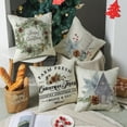 thumbnail image 1 of Funda de almohada con corona de árbol de Navidad, 18.0 x 18.0 in, funda de almohada navideña, funda de sofá decorativa, funda de sofá, juego de 4, 1 of 3