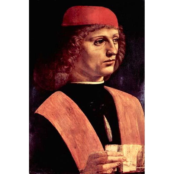 Portrait of a Musician-Fine Art Canvas Print (20" x 30")