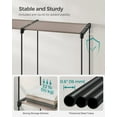 thumbnail image 6 of SONGMICS Portable Closet, Freestanding Closet Organizer, Clothes Rack with Shelves, Hanging Rods, Storage Organizer, for Cloakroom, Bedroom, 54.3 x 16.9 x 71.7 Inches, Taupe, 6 of 6