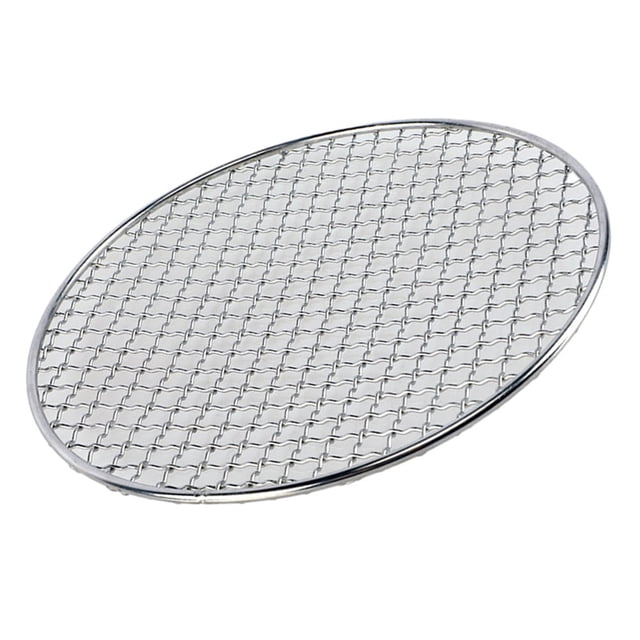 Stainless Steel Round Grid Net Barbecue Net Baking Tray BBQ Grid Cooking Grid