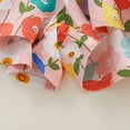 thumbnail image 5 of GYRATEDREAM Toddler Girls' Skorts Floral Tie Dye Pleated Skirt-Like Shorts Wide-Leg Flowy Skorts Kids Summer Clothes Kids Scooter Skirts for 110CM, 5 of 8