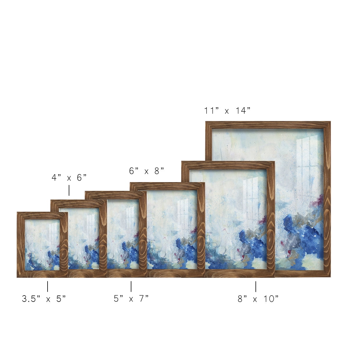 In the Mist II - Framed Print w/glass - Walnut
