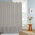 thumbnail image 4 of Modern Simple Styles Shower Curtains for Bathroom, Vintage Rustic Polka Dots Black Waterproof Fabric Shower Curtain, Decorative Bathroom Curtain for Bathtub, 72"x72", No Hooks Included, 4 of 9