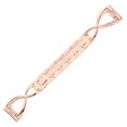thumbnail image 1 of BRIGHTFUFU 1 correa de reloj inteligente tipo X de 20 mm con incrustaciones de diamantes de imitación, correa de reloj de repuesto compatible con reloj (oro rosa), 1 of 8