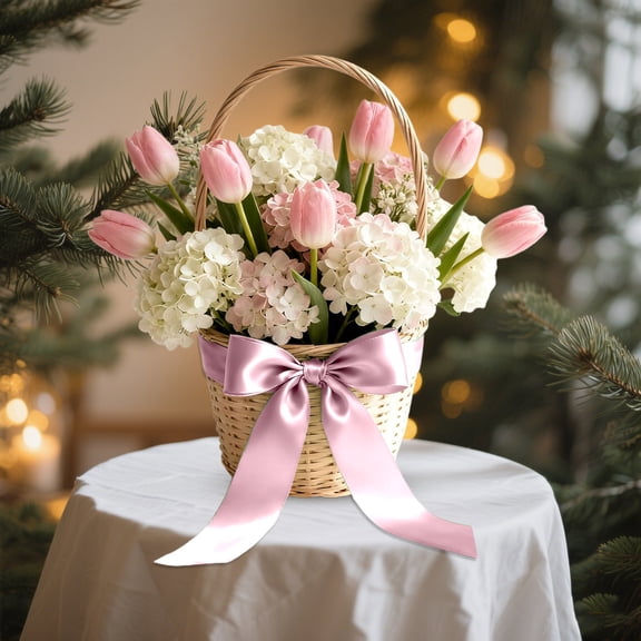 Getwin Packaging Case,Wedding Decoration Ribbons,Ribbon 3 Inch Wide 25 Yards Satin Thick Ribbon for Wrapping Wedding Decor Large Bows Making Wedding Chair Sash Flower Bouquets Christmas Diy Crafts