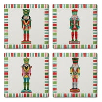 Thirstystone "Holiday Nutcracker" 4-Pack Assorted Tumbled Tile Coasters
