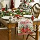 thumbnail image 3 of 2024 New Christmas Table Flag, Santa Mat,Winter Snowman Tablecloth, Dust-proof Coffee Tablecloth, Christmas Gifts,New Year Gifts, 3 of 4