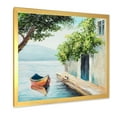 thumbnail image 2 of Designart 'A Beautiful Summer Day With Gondola In Venice' Nautical & Coastal Framed Art Print, 2 of 4