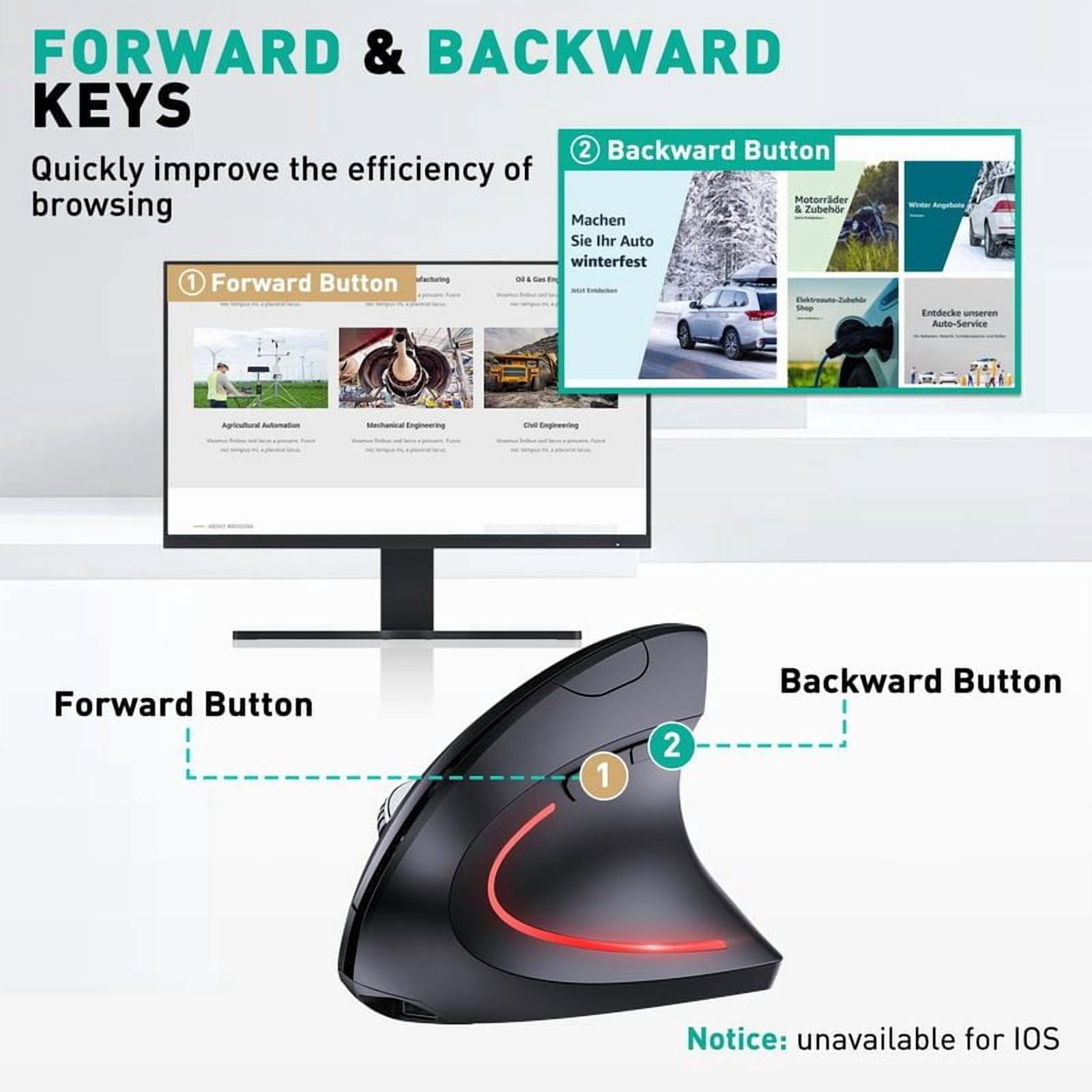 Vertical Ergonomic Gaming Mouse Wireless Rechargeable Gamer Mause Kit Optical 2.4G Mouse Computer PC Laptop Desktop USB Mice
