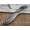 Grey, variant on 10.5 Long hand forged Damascus steel skinning Knife,5.5" full tang blade, Ram horn scale with Damascus bolster, Cow hide Leather sheath