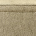 thumbnail image 3 of Rectangular Fabric Upholstered Wooden Ottoman with Lift Top Storage in Brown, 3 of 5