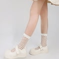 thumbnail image 2 of Aellinatey JK Style Hollow Mesh Socks Breathable Mid Tube Socks Sexy Women Fishnet Socks, 2 of 20