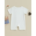 thumbnail image 5 of Nygoyerh Newborn Girls Boys One PCS Romper Short Sleeve Round Neck Zip Up Jumpsuit Infant Casual Clothing 3M 6M 12M 18M 24M, 5 of 9