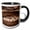 Black/White, variant on 3drose, Romania, Buzau County, Berca. Small Volcano-shaped Structures., 15oz Mug