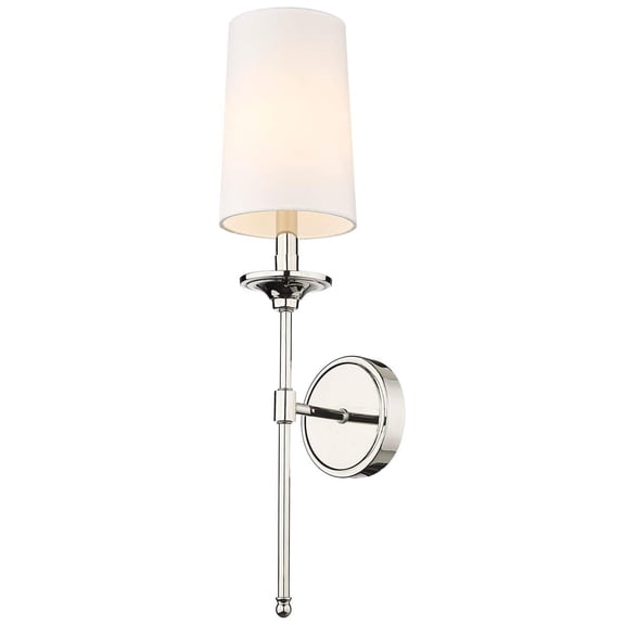 3033-1S-PN Wall Sconce, 1-Light 60 Watts, Polished Silver