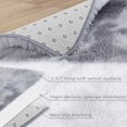 thumbnail image 2 of Fluffy Area Rug, Modern Abstract Fluffy Area Rug Indoor Soft Area Rug Faux Area Rug for Bedroom Living Room,Light Gray,8' x 10', 2 of 7