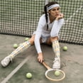 thumbnail image 6 of Xecao Colorful Squirrel print thigh-high socks, crafted for both men and women with a stretchy, high-opaque design perfect for daily wear, 6 of 6