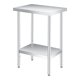 thumbnail image 1 of Qinaqin 12 x 24 Inches Stainless Steel Commercial Resistente Prep Mesa con Ajustable Undershelf para Outdoor Use en Restaurants cm de Alturaotels & Anchoorks, 1 of 7