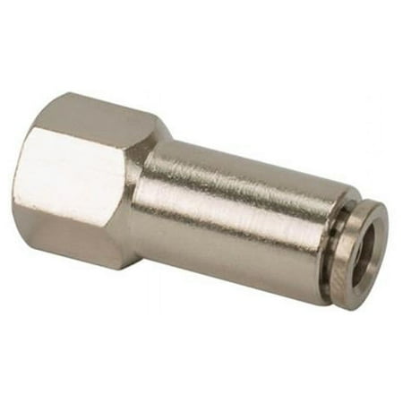 Viair 13874-BP 0.12 Female National Pipe Thread to 0.37 in. Airline Straight Fitting - 10 Piece