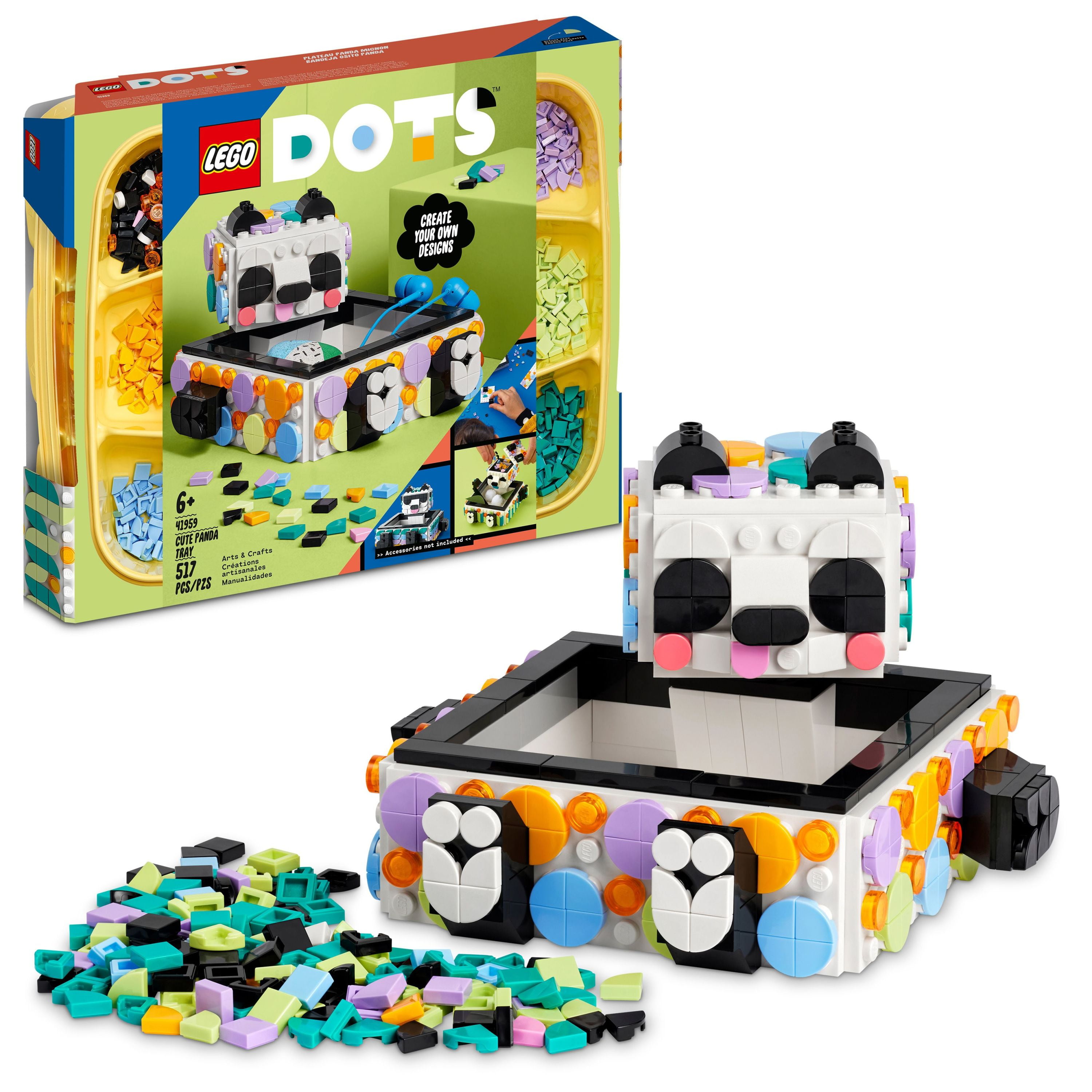 Menda City Skraldespand grave LEGO DOTS Cute Panda Tray 41959 Toy Crafts Set, DIY Jewelry Box, Desk Tidy  or Storage Trays, Personalisable Animal Gift Idea for Kids Age 6 Plus -  Walmart.com