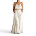 thumbnail image 2 of Neewe Summer Skirt Sets Women 2 Piece Outfits Sleeveless Strap Top Elastic Waist Maxi Dress Sets with Pockets, 2 of 6