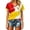 c-Red, variant on Women’s Spain Flag Inspired Soccer V-Neck Short Sleeve T-Shirt
