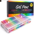 thumbnail image 2 of Artist-Grade Gel Pen Set, 100-Color Gel Pens for Adult Coloring, Scrapbooking, Doodling, and Comics, Fine Tip Markers for Detailed Art, Journaling, and Creative Projects (1 Pack), 2 of 9