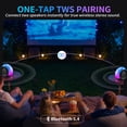 thumbnail image 5 of Portable Bluetooth Speaker, 20W Stereo Sound Outdoor Speakers, Party Speaker with 8 RGB Light, IPX5 Waterproof, 20H, TWS Pairing, 5 Playback Modes for Home Party/Beach/Camping Essentials/Gifts, 5 of 10