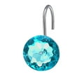 thumbnail image 2 of Shower Curtain Hooks Rings Diamond, Crystal Decorative Shower Curtain Hooks, Set of 12 Stainless Steel Rust-Proof Round Rhinestones Shower Curtain Rings Hangers for Bathroom, 2 of 9