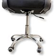 thumbnail image 4 of Blackbox Silla de Oficina Ergonómica Negra con Cabecera Ajustable, Respaldo de Malla Transpirable, Altura Regulable, Base Metálica Cromada y Ruedas Giratorias para Home Office y Oficina, 4 of 9