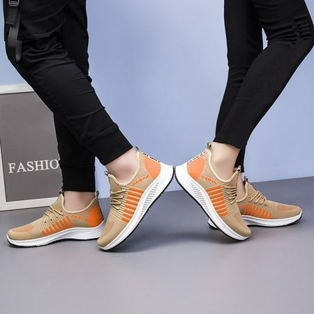 

Alueeu Women s sneakers Couple Outdoor Mesh Casual Run Shoes Lace-Up Breathable Mountaineering Sneakers