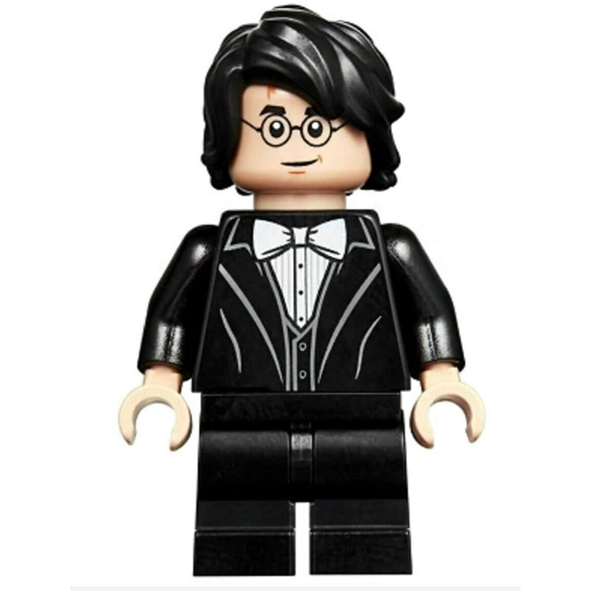 Lego Harry Potter Black Suit White Bow Tie Minifigure