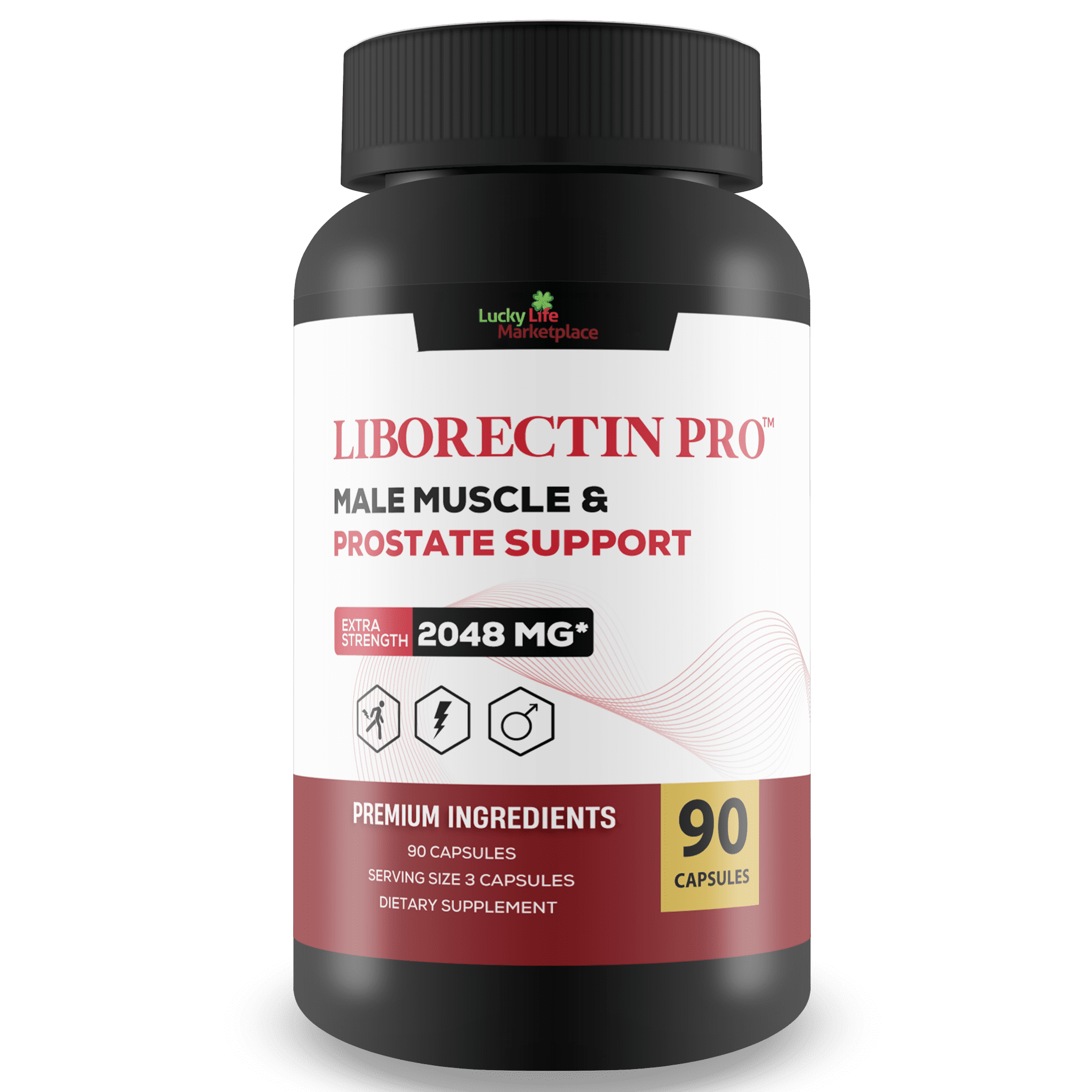 Liborectin Pro - Prostate Support - Promote Healthy Prostate Function with Vitamin D, Zinc, Green Tea - Powerful 20+ Ingredient Prostate Formula for Prostate Health & Additional Health Benefits