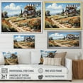 thumbnail image 4 of Designart "Garden In Countryside Cottage wall art I" Landscapes Floater Framed Canvas Art Print, 4 of 7
