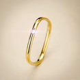 thumbnail image 4 of Rectangle Buckle Ring Minimalist Square Rings for Women Dainty Stackable Cubic Zirconi Engagement Rings, 4 of 7