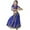 d-Dark Blue3243, variant on Child Girls Dance Performance Outfits For Stage Show Summer Fall Elastic Waist Kids Party Wear Clothes Sets Fashionable O-Neck Dailywear