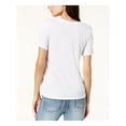 thumbnail image 2 of KID-DANGEROUS Womens White Graphic Short Sleeve T-Shirt Top S, 2 of 2