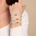 thumbnail image 4 of Light Of Samsara | Gemstone x Lumos Rudraksha |  Mala Bracelet, 4 of 13