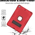 thumbnail image 6 of iPad 10.2 Case with Soft Screen Protector, iPad 8th Generation Case, iPad 7th Generation Case, Dteck Heavy Duty Hybrid Rugged Shockproof Case with Kickstand for iPad 10.2-inch 2020/2019, Red, 6 of 6