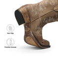 thumbnail image 6 of DREAM PAIRS Women's Western Boots Square Toe Chunky Heel Zipper Embroidered Ankle Boots, 6 of 8