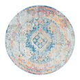 thumbnail image 3 of Unique Loom Basilica Collection Area Rug - Las Ventas (5' Round Blue/Beige), 3 of 6