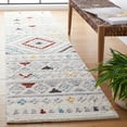 thumbnail image 2 of SAFAVIEH Marrakesh Gale Southwestern Polyester Runner Rug, Ivory/Grey, 2'2" x 9', 2 of 8