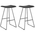 thumbnail image 2 of SAFAVIEH Akito 30"H Mid-Century Bar Stool, Black, Set of 2, 2 of 7