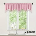 thumbnail image 7 of Viflosae Boho Curtains with Tassel Elegant Fringed Window Curtains Patterned Rod Panels Stylish Short Drapes Living Room Curtains Home Decorations for Living Room, 7 of 7