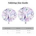 thumbnail image 7 of YFYANG Round Fitted Table Cloth, Waterproof Purple Abstract Watercolor Graffiti Pattern Polyester Table Cover, Indoor Outdoor Decorative Tablecloths with Elastic Edge, 7 of 7