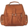 thumbnail image 2 of David King & Co Midsize Top Handle Backpack- Tan, 2 of 2