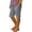 Grey, variant on Kids Girls Solid Color Linen Shorts Knee Length Preppy Style Casual Loose Fit Adjustable Waist Beach Bottoms for Summer Wear Beige 4 Years-5 Years