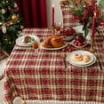 thumbnail image 4 of sruoe Tablecloth, 55 X 55in Christmas Tablecloth, Waterproof Machine Washable Foldable Red Rectangle Tablecloths, Table Cloth for Dining, Home, Party Decor, Nylon Spandex, 4 of 6