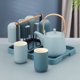 thumbnail image 3 of Juego de agua for el hogar, juego de tazas de agua for sala de estar, taza de té Simple con bandeja, paquete de 6, 3 of 6