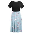 thumbnail image 2 of Women's Short Sleeve Maternity Nursing Dresses Breastfeeding Clothes, 2 of 4